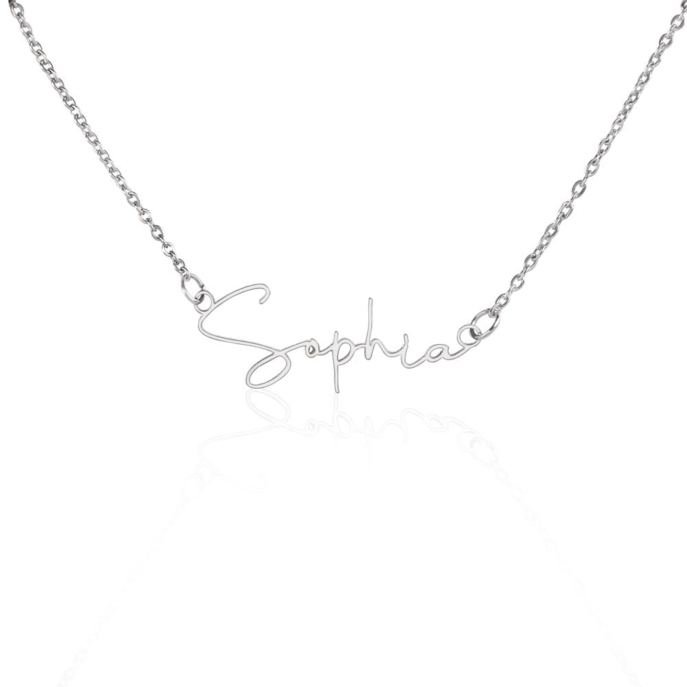 Signature Style Personalized Name Necklace.
