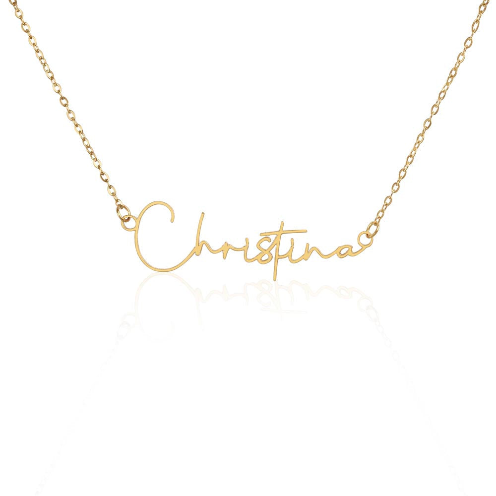 Signature Style Personalized Name Necklace.