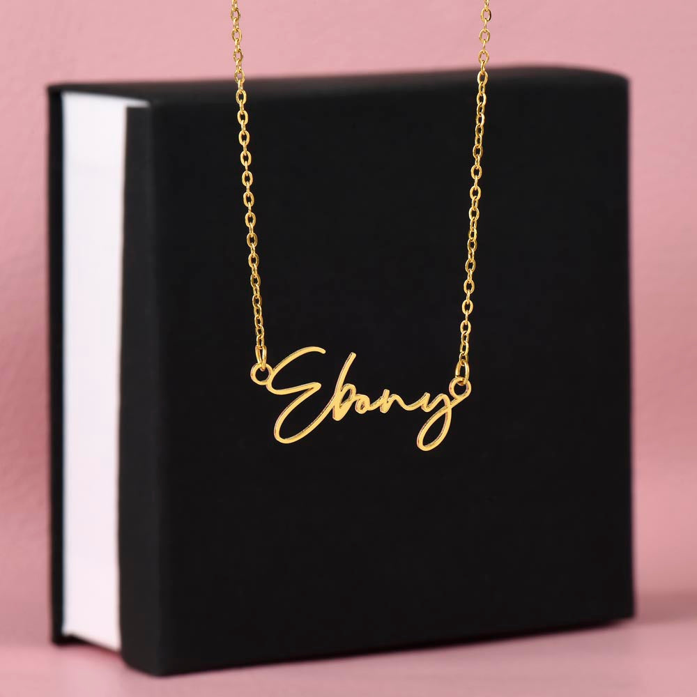 Signature Style Personalized Name Necklace.